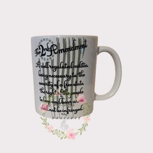 2nd Amendment Sublimation Ceramic Mug