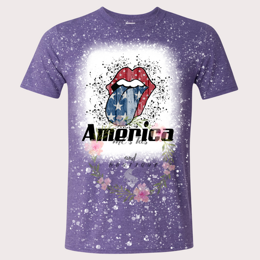 American Mouth Purple Sublimation Shirt