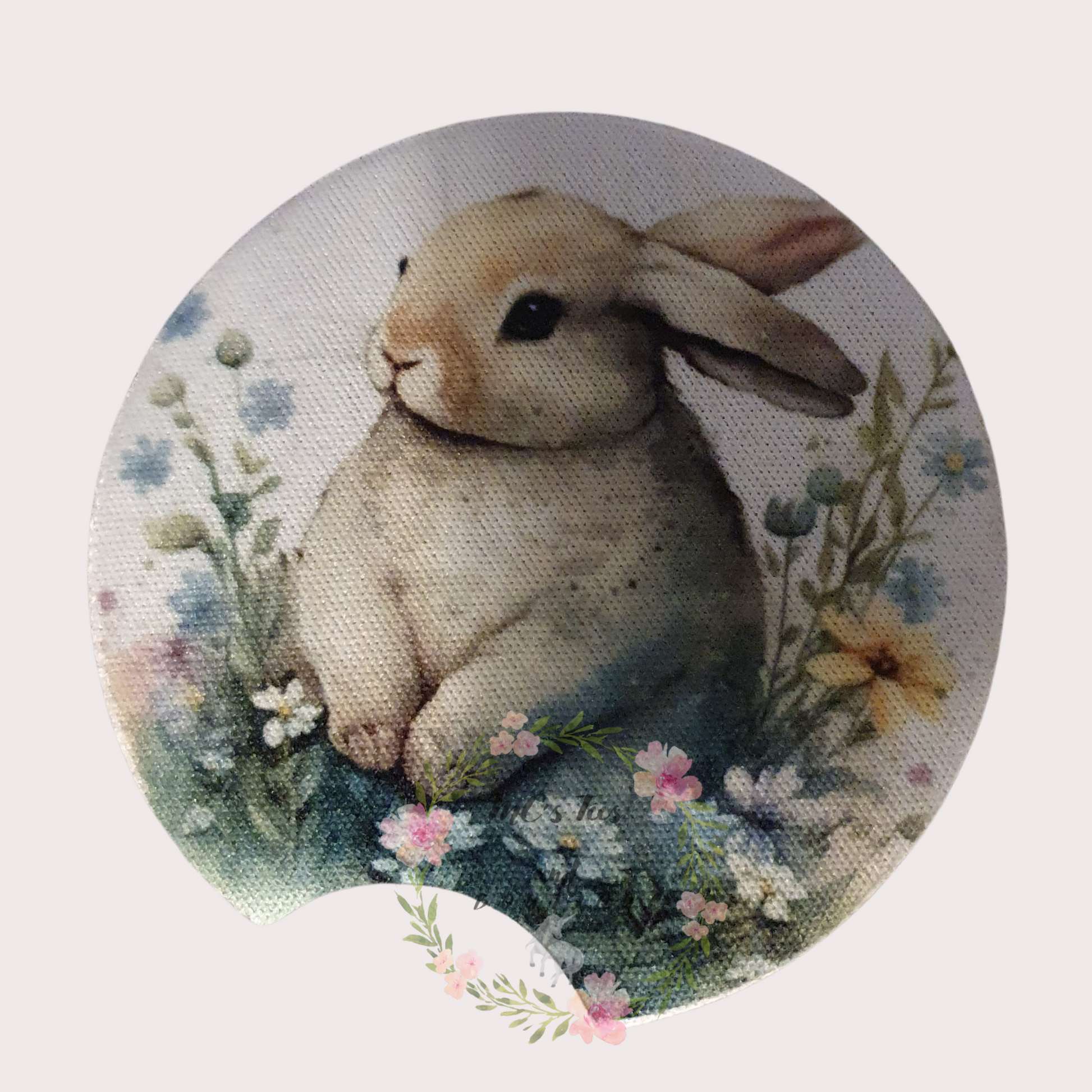 Bunny Sublimation Car Coaster