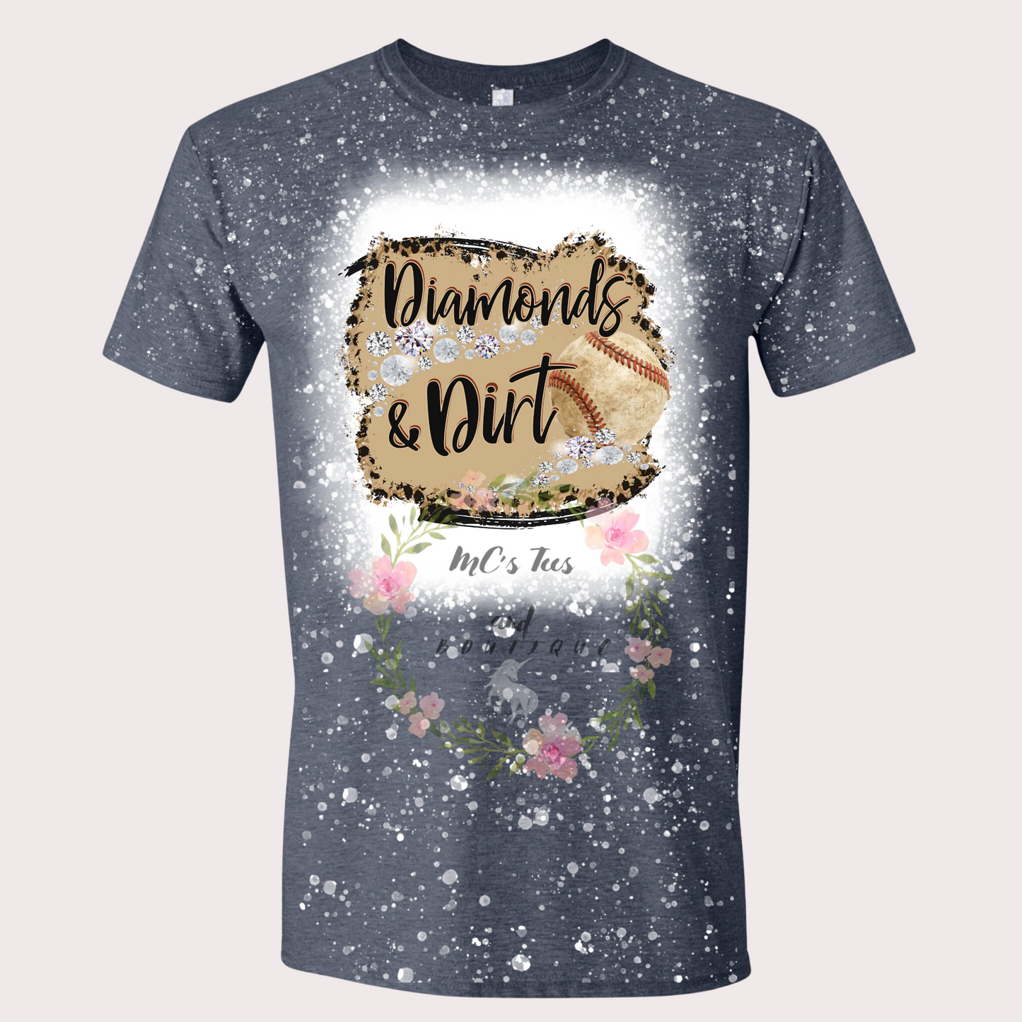 Diamonds and Dirt Bleached Sublimation T-shirt