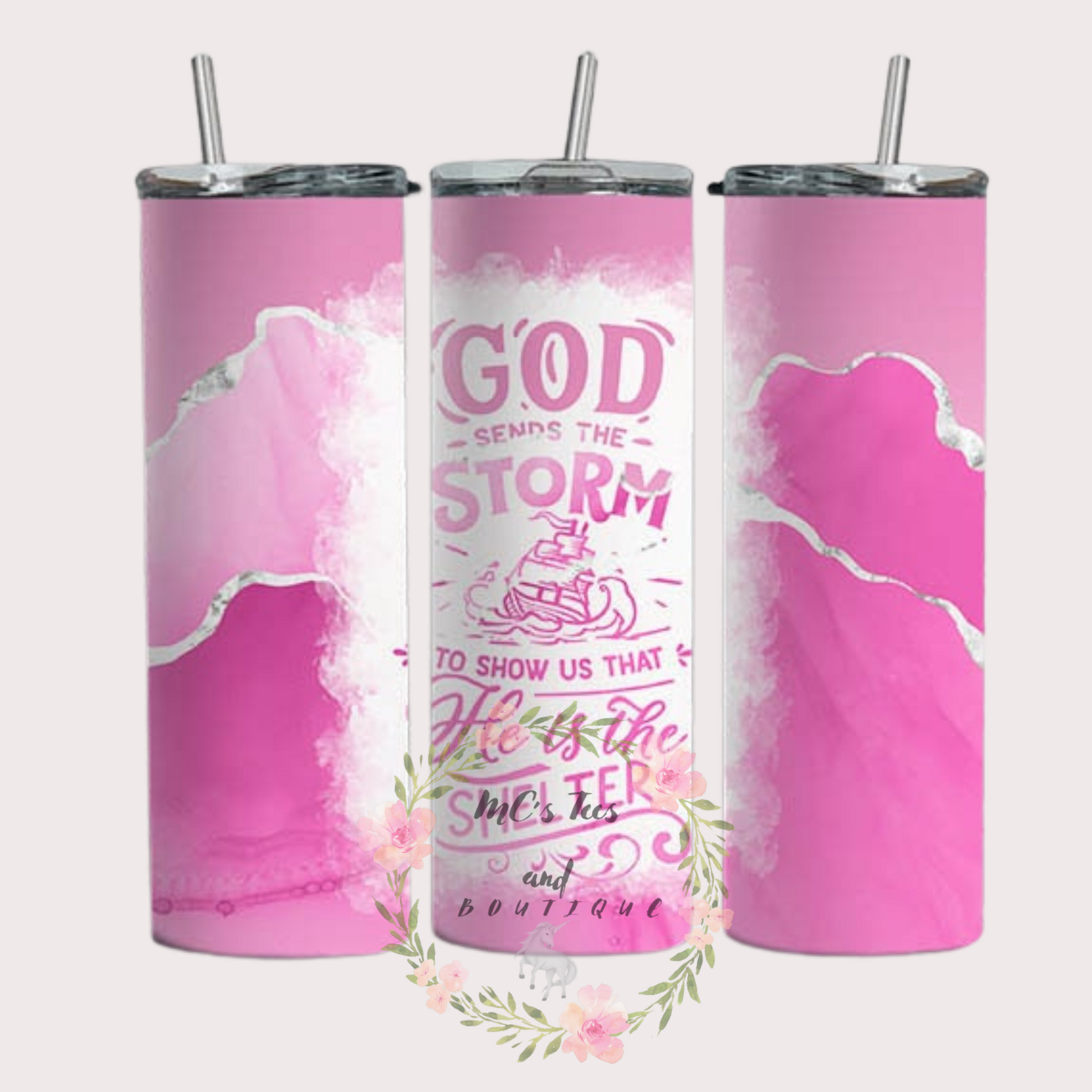 God Sends The Storm Sublimation Tumbler