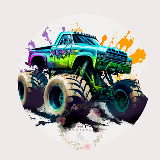 Mudding Truck Sublimation Car Coaster