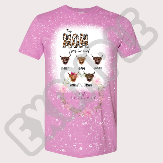 This Mom Loves Her Herd Personalized Sublimation T-shirt